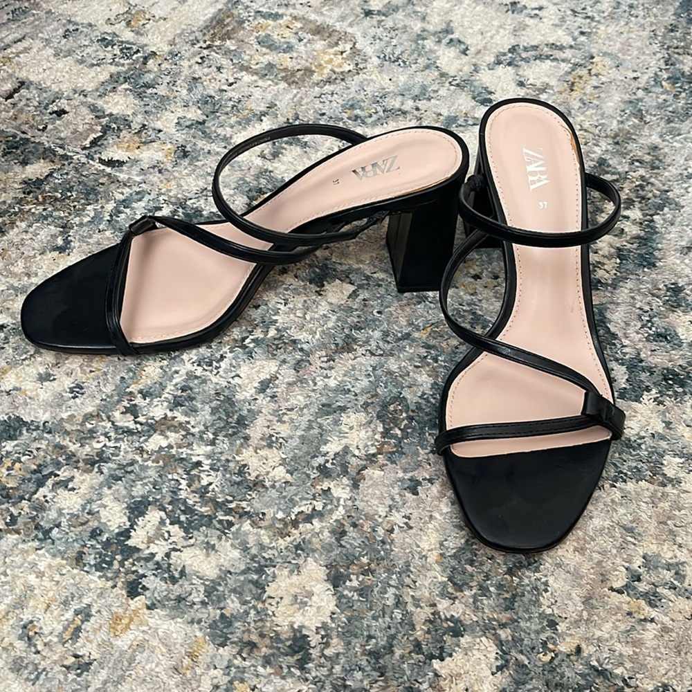 Zara black heels